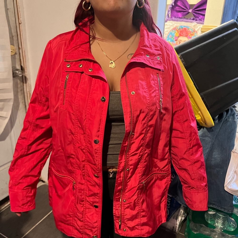 Hot pink jacket